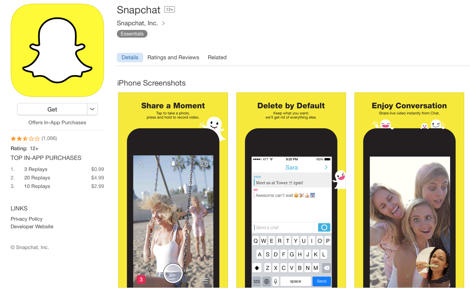 01 - Snapchat on iOS