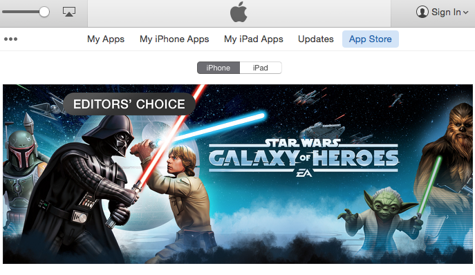 Apple store best sale star wars