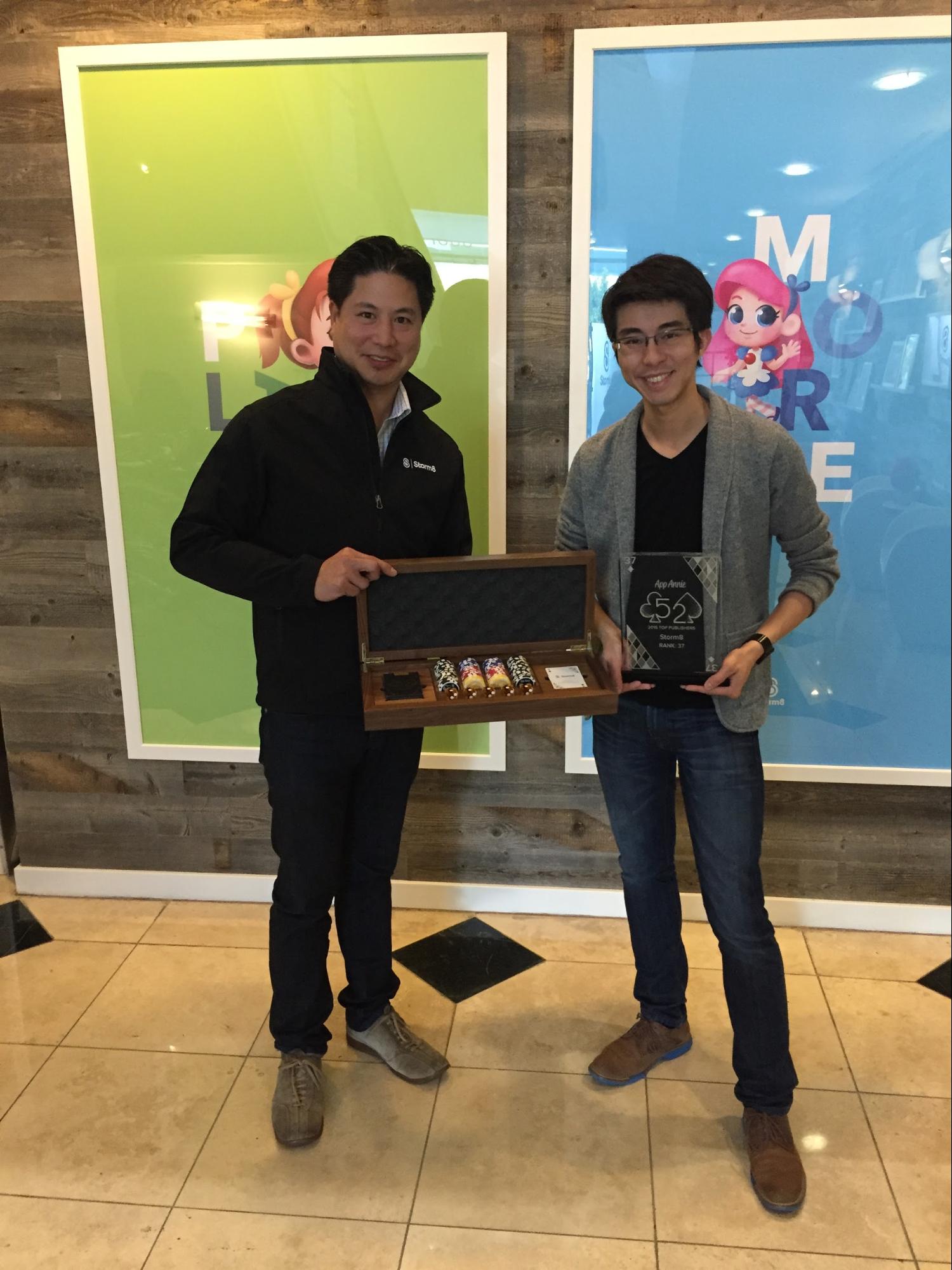 Storm 8 Accepts the App Annie Top 52 award