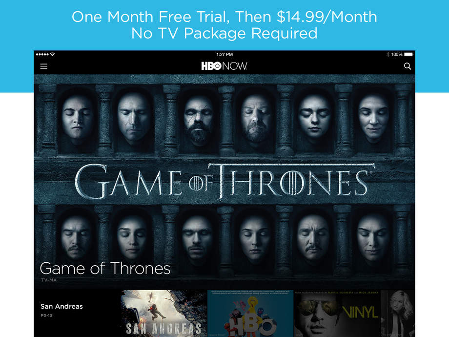 Hbo go app game best sale of thrones