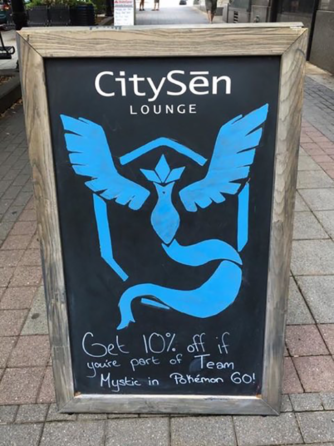 Business Sign Pokemon GO Attract Customers