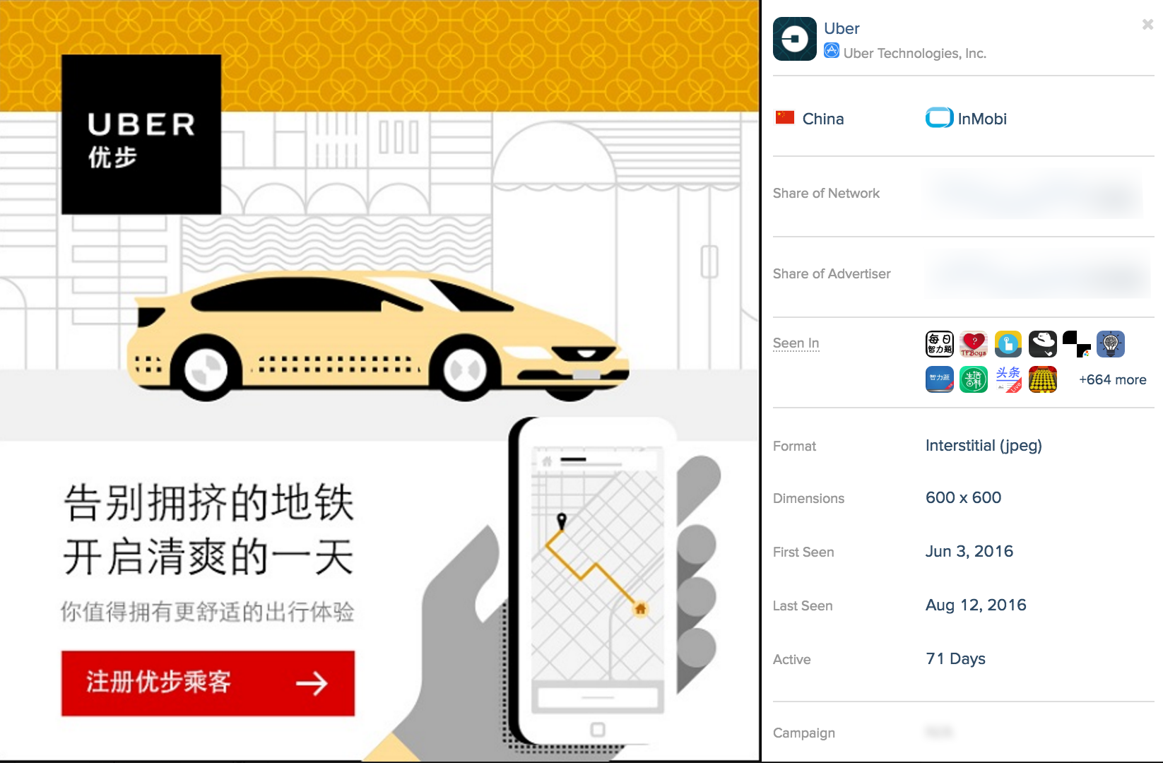 Uber China Advertisements
