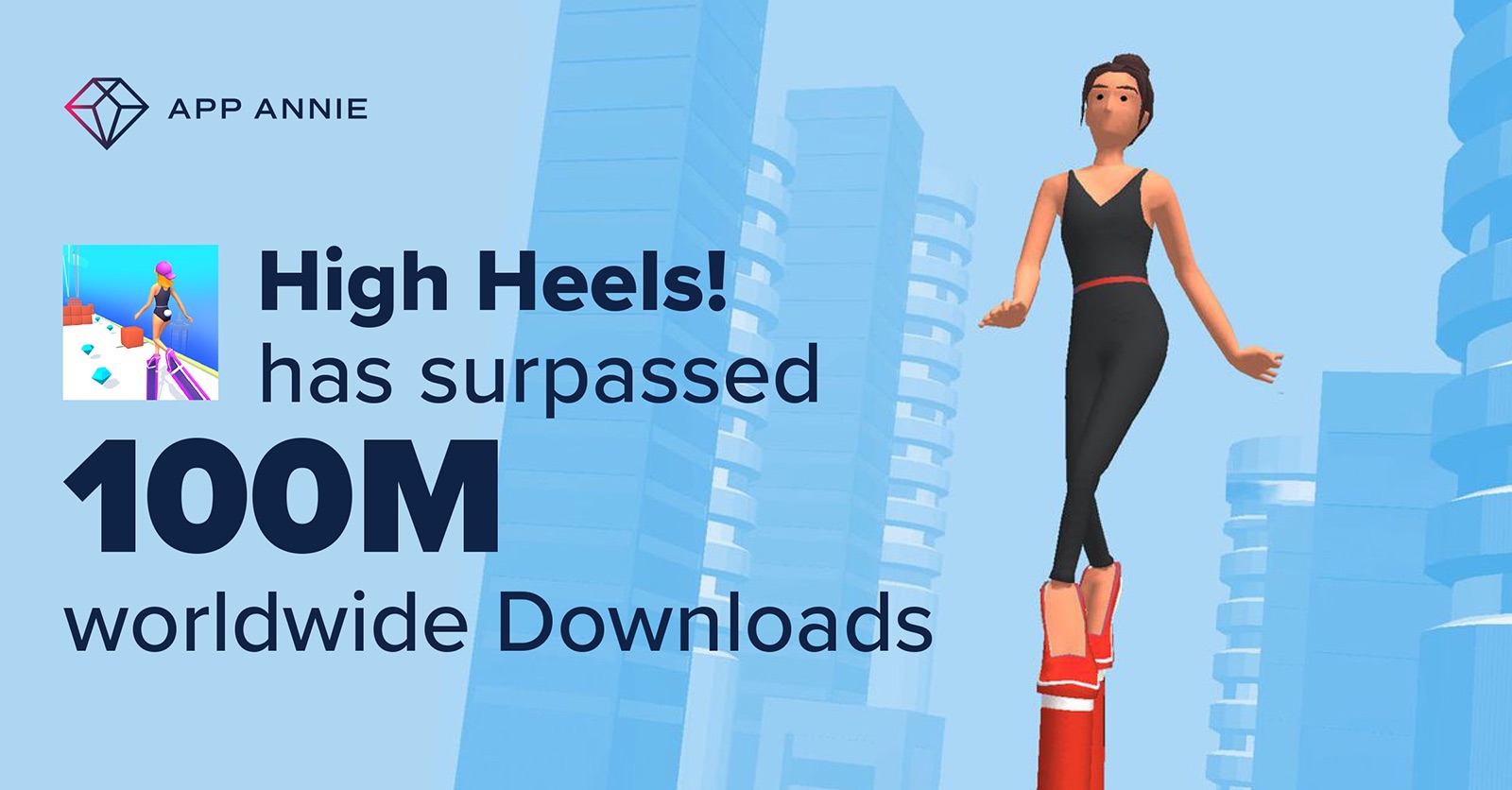 High Heels Has Surpassed 100 Million in Downloads in Less than 1 Year